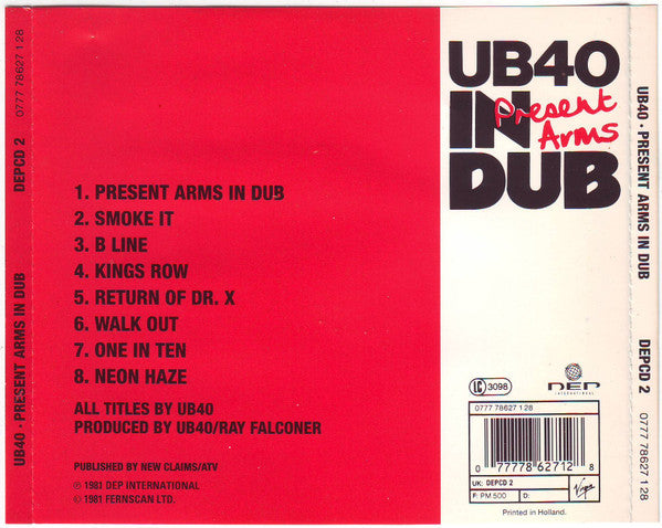 UB40 : Present Arms In Dub (CD, Album, RE)