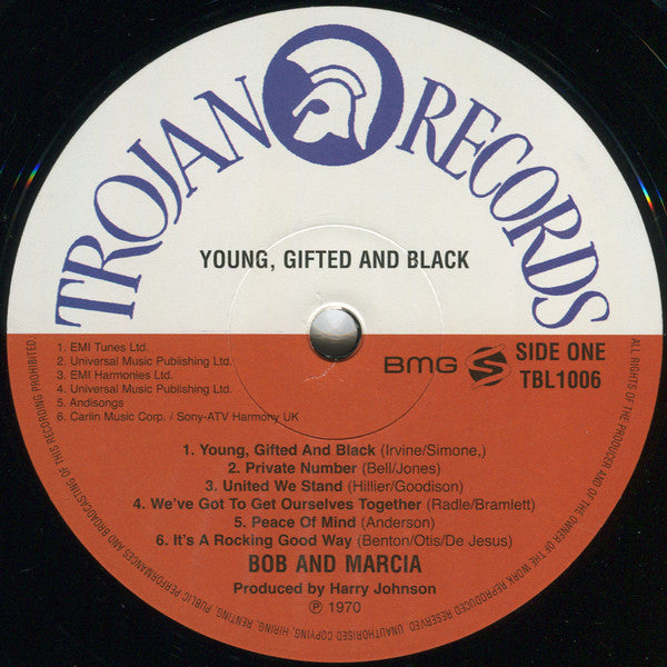 Bob Andy And Marcia Griffiths* : Young Gifted And Black (LP, Album, RE)