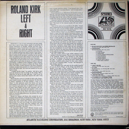 Roland Kirk : Left & Right (LP, Album, PR )