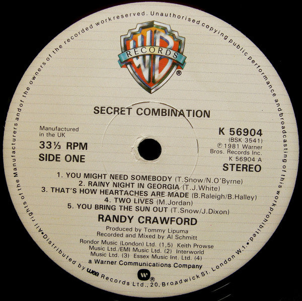 Randy Crawford : Secret Combination (LP, Album)