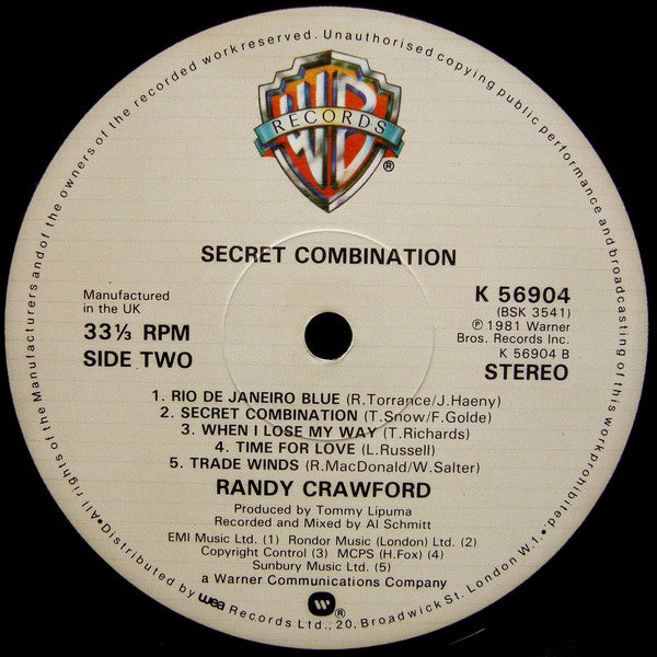 Randy Crawford : Secret Combination (LP, Album)