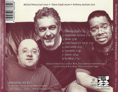 Michel Petrucciani / Steve Gadd / Anthony Jackson : Trio In Tokyo (CD, Album)