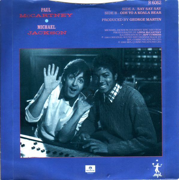 Paul McCartney And Michael Jackson : Say Say Say (7", Single, 4-P)