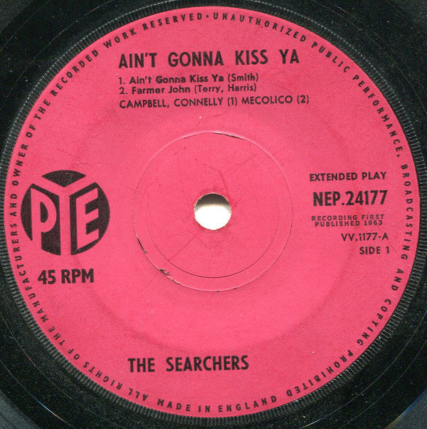 The Searchers : Ain't Gonna Kiss Ya (7", EP, Sol)