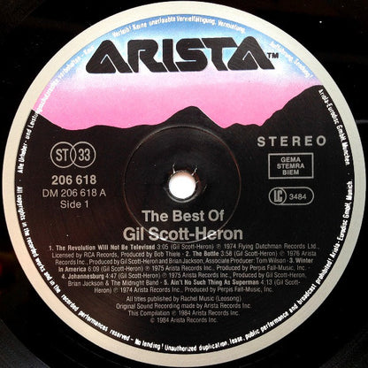 Gil Scott-Heron : The Best Of (LP, Comp)