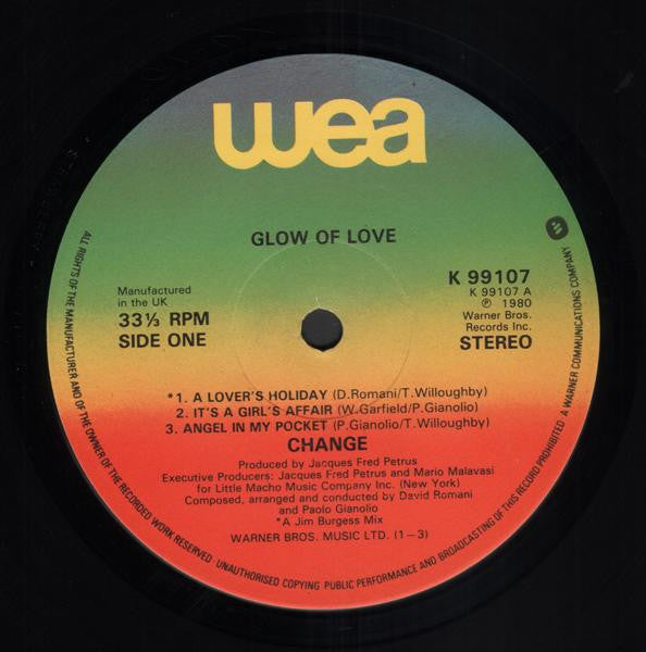 Change : The Glow Of Love (LP, Album)