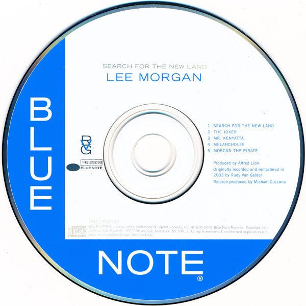 Lee Morgan : Search For The New Land (CD, Album, RE, RM)