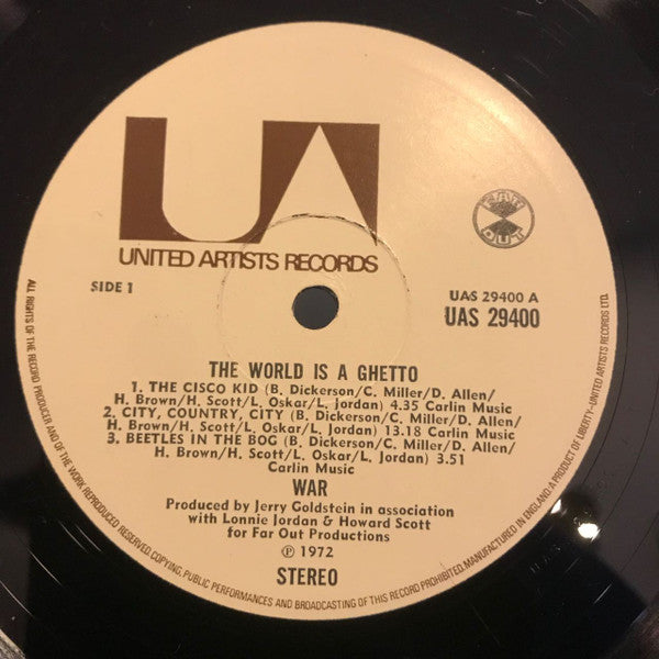 War : The World Is A Ghetto (LP, Album)