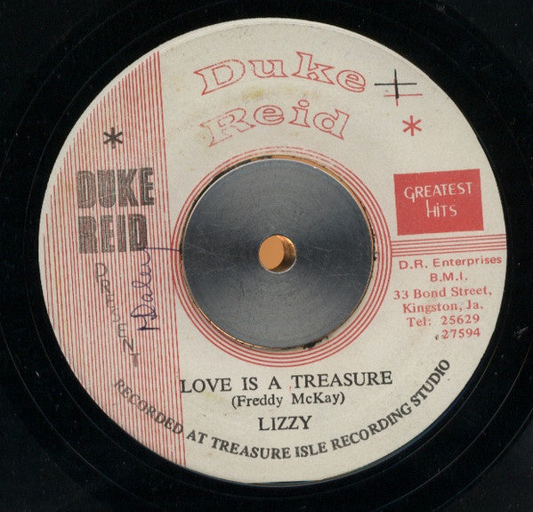 Lizzy / Freddie McKay : Love Is A Treasure / Love Is A Treasure (7")