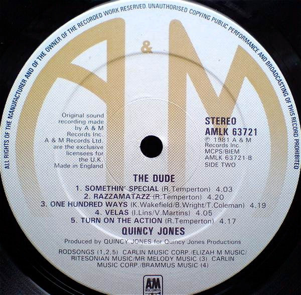 Quincy Jones : The Dude (LP, Album)