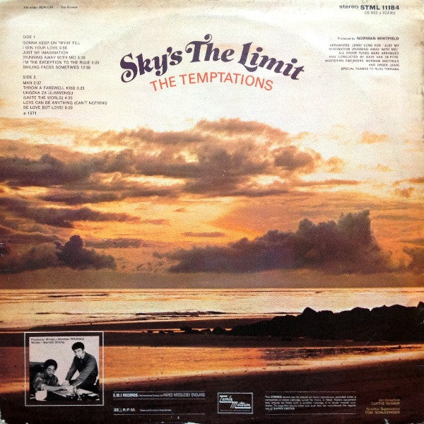 The Temptations : Sky's The Limit (LP, Album)