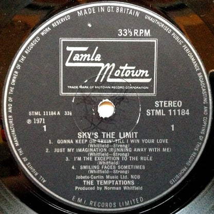 The Temptations : Sky's The Limit (LP, Album)