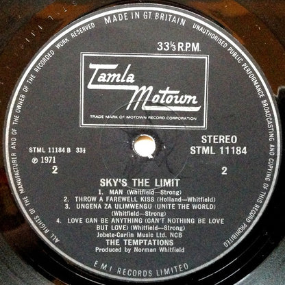 The Temptations : Sky's The Limit (LP, Album)