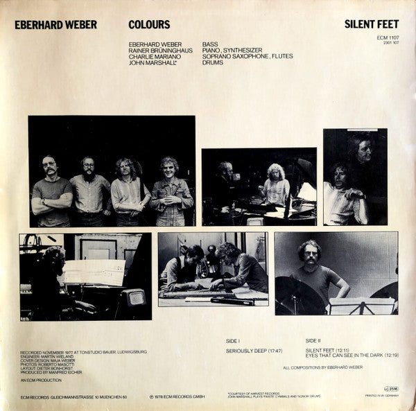 Eberhard Weber Colours : Silent Feet (LP, Album)