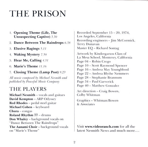 Michael Nesmith : The Prison (CD, Album, RE, RM, Rem)