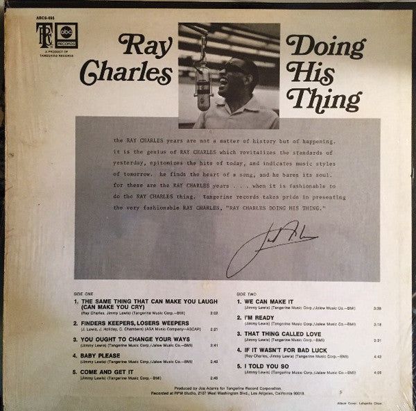 Ray Charles : Doing His Thing (LP, Album, Hol)