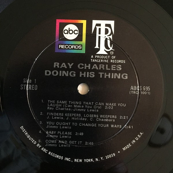 Ray Charles : Doing His Thing (LP, Album, Hol)