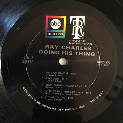 Ray Charles : Doing His Thing (LP, Album, Hol)