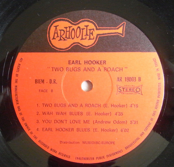 Earl Hooker : 2 Bugs And A Roach (LP, Album)