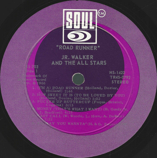 Junior Walker & The All Stars : Road Runner (LP, Album)