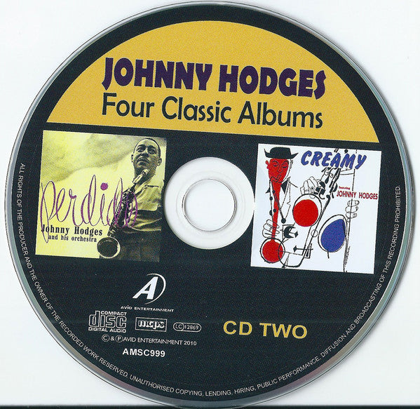 Johnny Hodges : Four Classic Albums  (2xCD, Comp, RM)