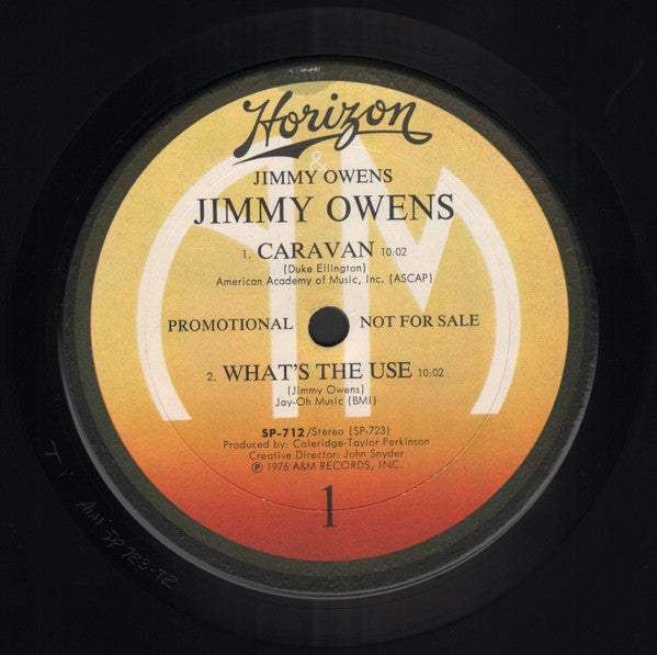 Jimmy Owens : Jimmy Owens (LP, Album, Promo)