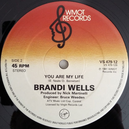 Brandi Wells : Watch Out (12", Pur)