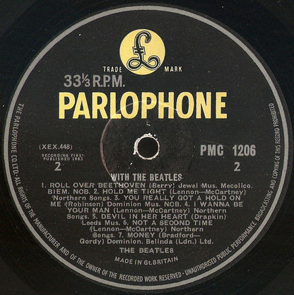 The Beatles : With The Beatles (LP, Album, Mono, 'Do)