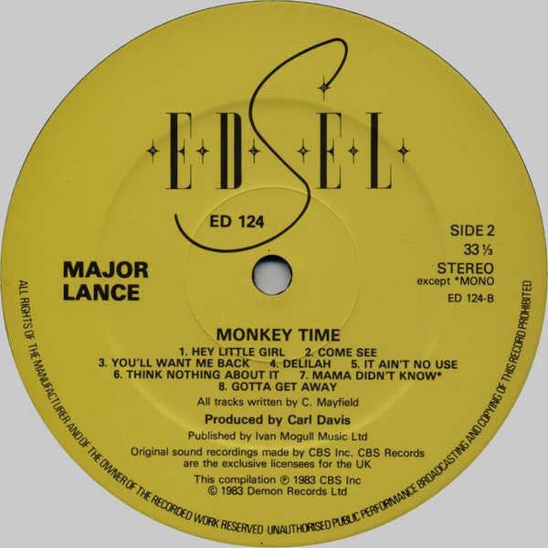 Major Lance : Monkey Time (LP, Comp)