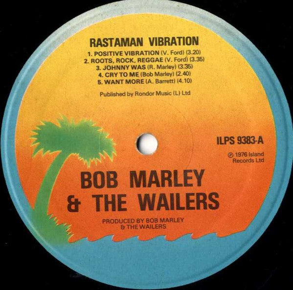 Bob Marley & The Wailers : Rastaman Vibration (LP, Album, Tex)