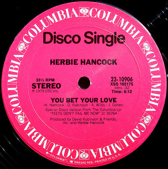 Herbie Hancock : You Bet Your Love / Ready Or Not (12", Single)