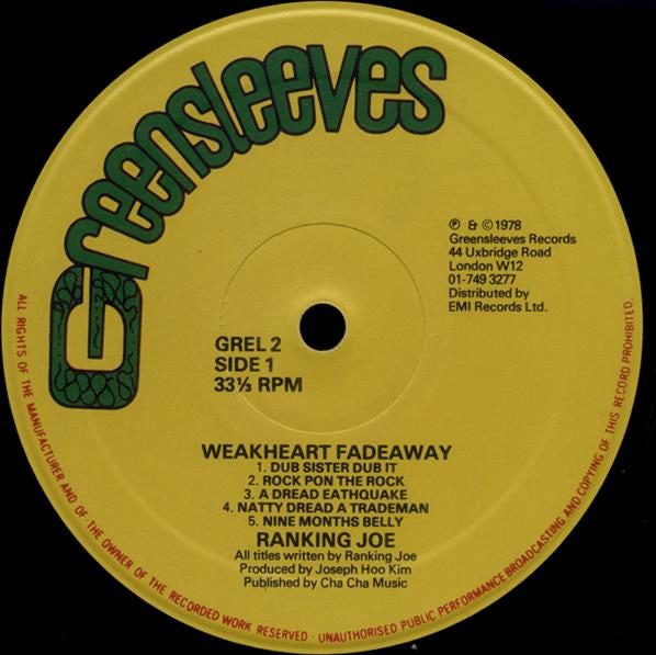 Ranking Joe : Weakheart Fadeaway (LP, Album)