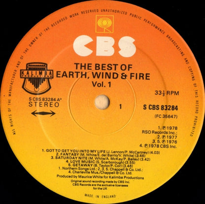 Earth, Wind & Fire : The Best Of Earth, Wind & Fire Vol. I (LP, Comp, Gat)