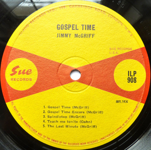 Jimmy McGriff : Gospel Time (LP, Album, Mono)