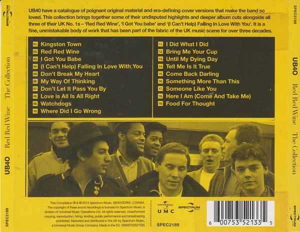 UB40 : Red Red Wine (The Collection) (CD, Comp)