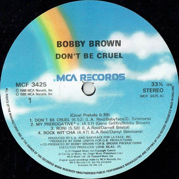 Bobby Brown : Don't Be Cruel (LP, Album)