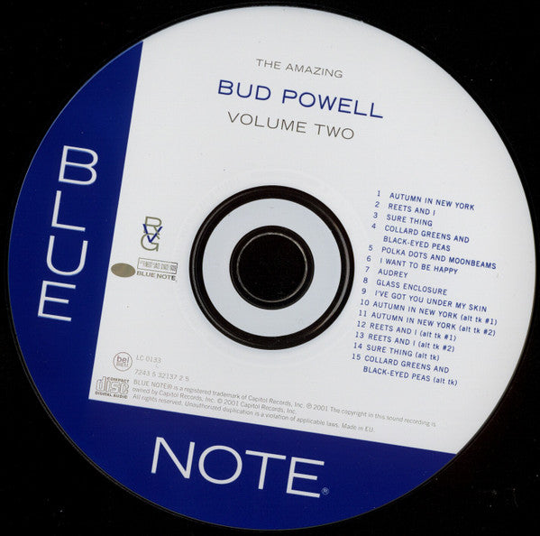 Bud Powell : The Amazing Bud Powell, Volume Two (CD, Album, Mono, RE, RM)