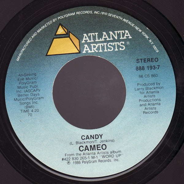 Cameo : Candy (7", Single, Styrene, 70 )