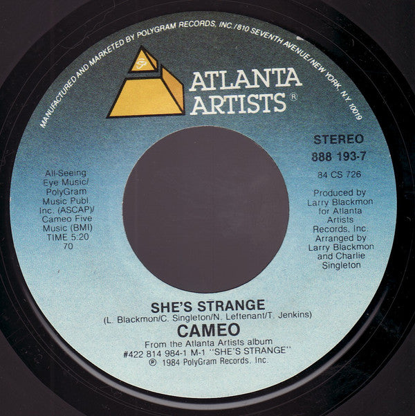 Cameo : Candy (7", Single, Styrene, 70 )