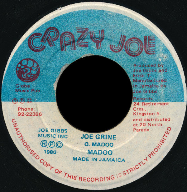 Madoo : Joe Grine (7", Single)