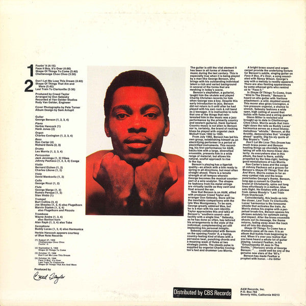 George Benson : Shape Of Things To Come (LP, Album, RE)