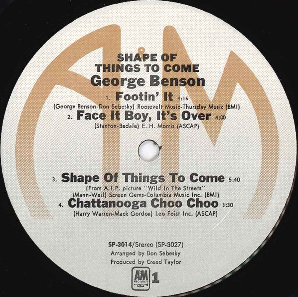 George Benson : Shape Of Things To Come (LP, Album, RE)