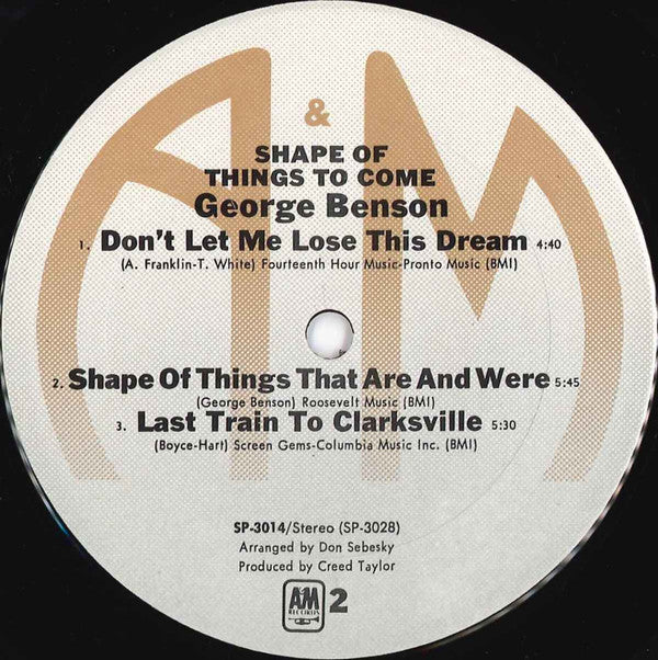 George Benson : Shape Of Things To Come (LP, Album, RE)