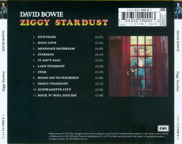 David Bowie : The Rise And Fall Of Ziggy Stardust And The Spiders From Mars (CD, Album, Enh, RE, RM)