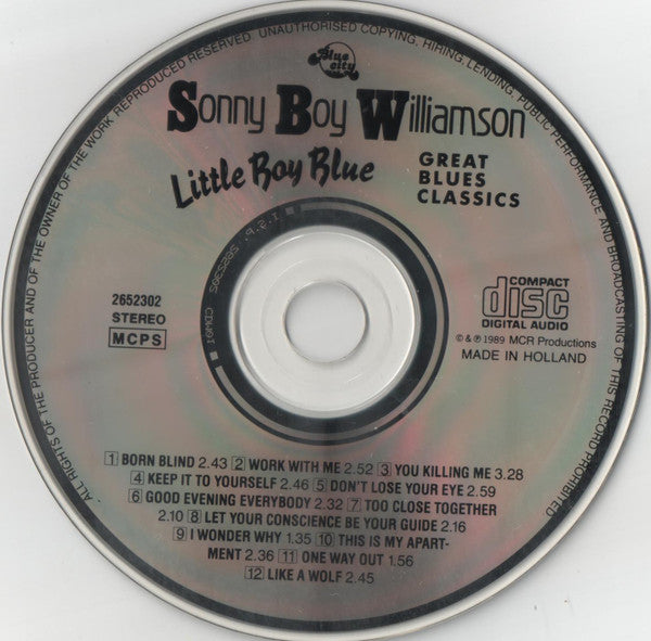 Sonny Boy Williamson (2) : Little Boy Blue / Great Blue Classics (CD, Comp, RE)