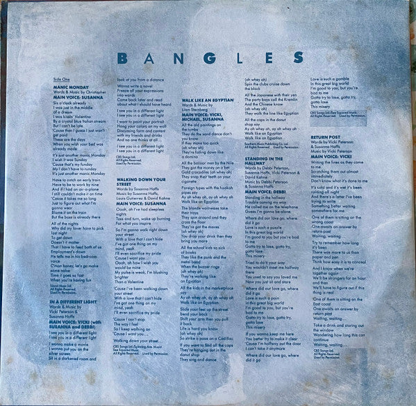 Bangles : Different Light (LP, Album)