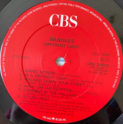 Bangles : Different Light (LP, Album)