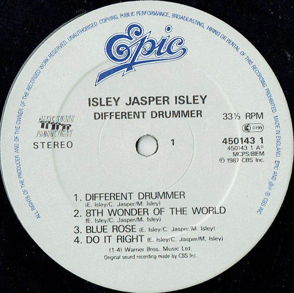 Isley Jasper Isley : Different Drummer (LP, Album)