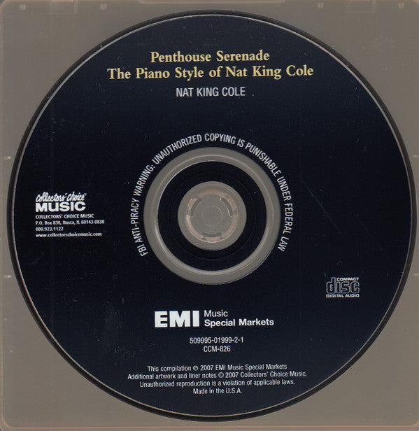 Nat King Cole : Penthouse Serenade / The Piano Style Of Nat King Cole (CD, Comp)