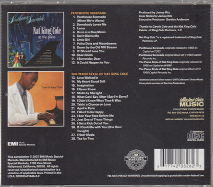 Nat King Cole : Penthouse Serenade / The Piano Style Of Nat King Cole (CD, Comp)